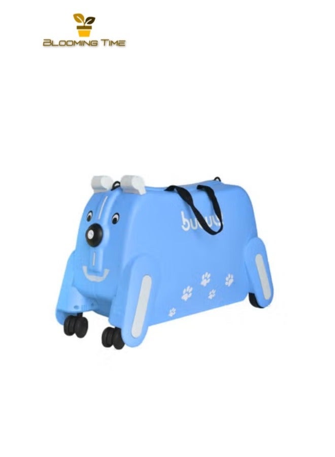 بلومنغ تايم حقيبة سفر للأطفال مع مقعد، حقيبة سفر للأطفال (أزرق) - Image 1