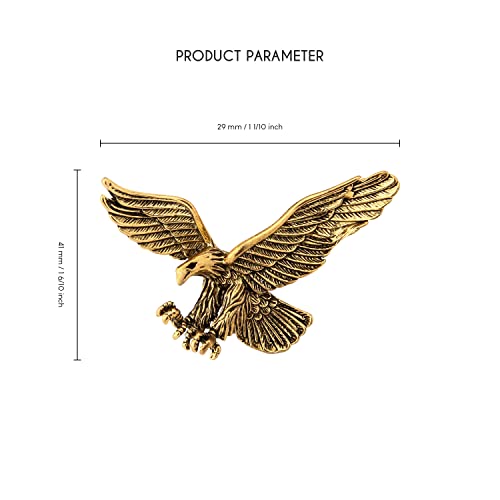 UJOY Lapel Pins Brooch Eagle Fashion Design - Image 4