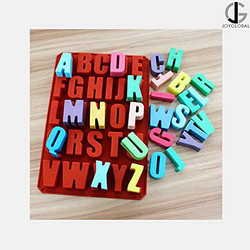 JoyGlobal Silicone Big A-Z Alphabets Chocolate Fondant Clay Marzipan Cake Decoration Mould (SOAP Weight Approx 30 Grams) - Image 3