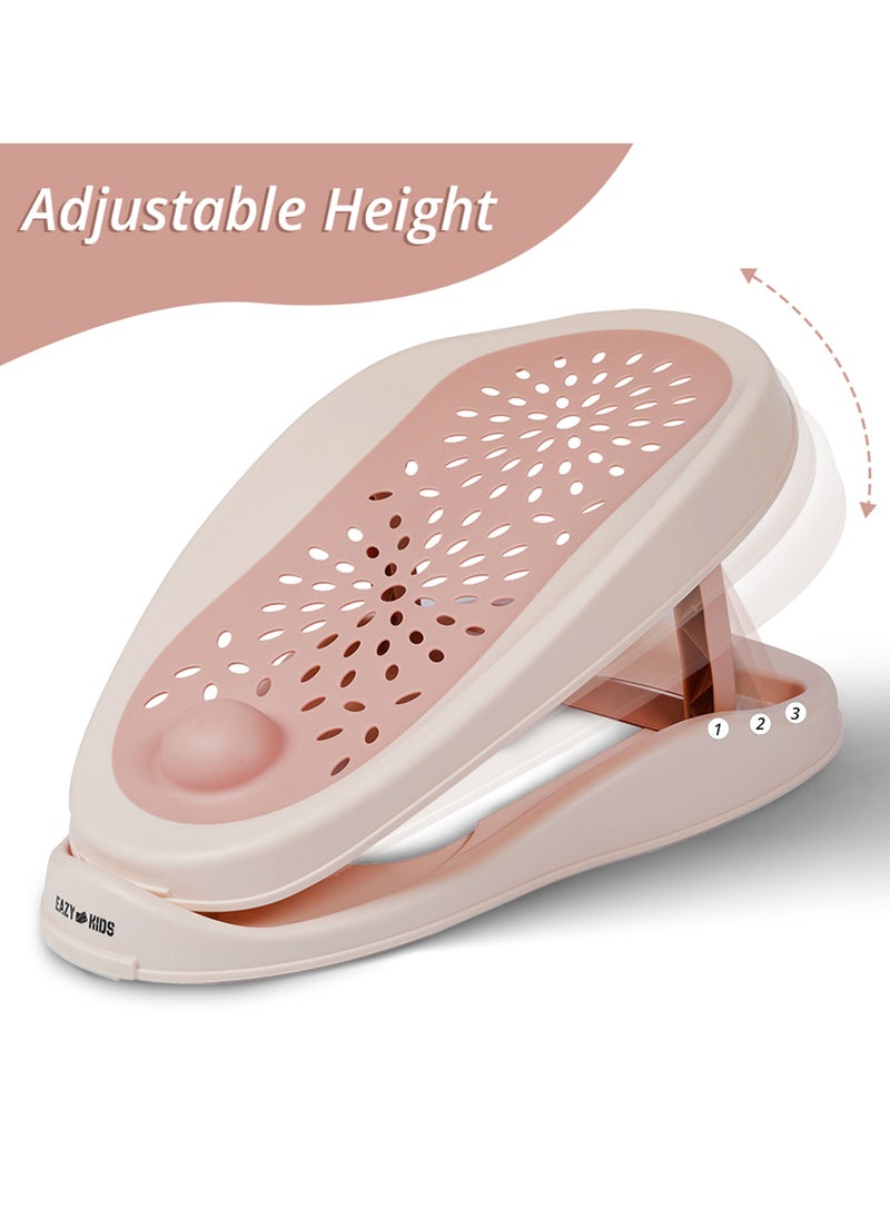 Eazy Kids Comfortable And Soft Baby Bath Support 3 Stage Bather - Pink  - Image 3