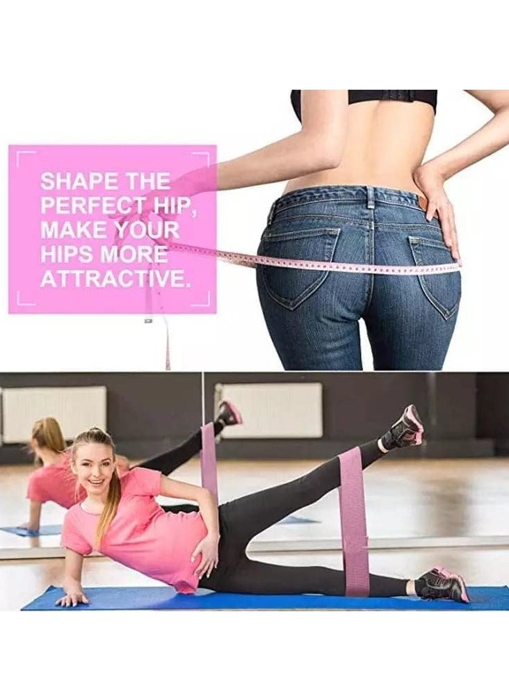 SportQ Premium Resistance Band Set for Legs, Sit Up Band Set, Wide Hip Bands, Exercise Resistance Bands, Non-Slip Elastic Belt Loops (Set of 3)multicolor - Image 4