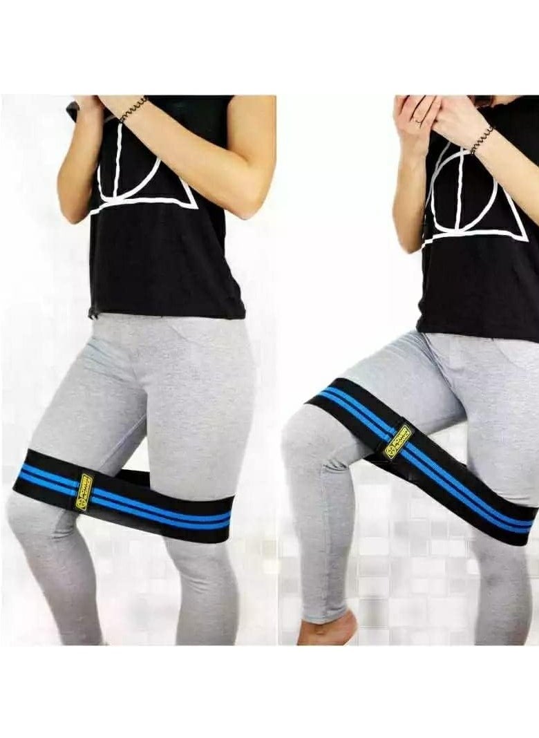 SportQ - SportQ Premium Resistance Band Set for Legs, Sit Up Band Set, Wide Hip Bands, Exercise Resistance Bands, Non-Slip Elastic Belt Loops (Set of 3)multicolor - Image 1