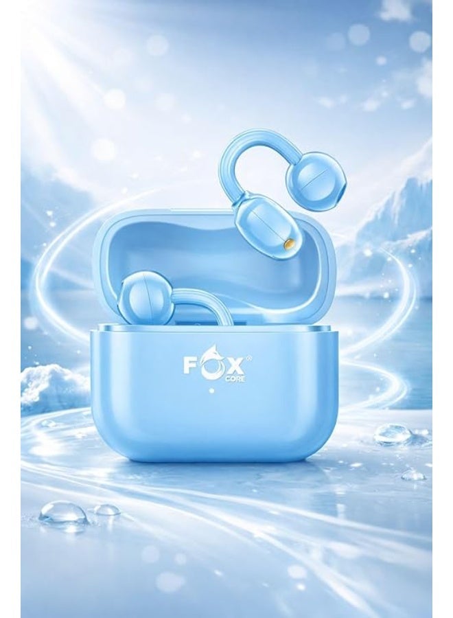 Fox Core ClipBuds Wireless Bluetooth Earbuds, Blue, Noise Cancelling, with Ear Clip and Bluetooth 6.0 Connectivity, High-Definition Sound - Image 4