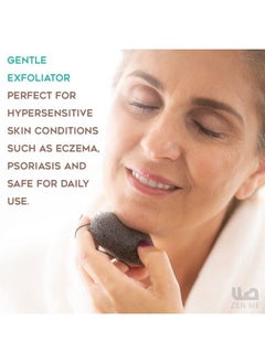 ZEN ME Dry Brush Set Premium Body Exfoliator Brush Exfoliating Gloves Pumice Stone For Feet & Konjac Sponge For Face Boar Bristle Body Brush For Showering Bath Brush Natural Skin Scrubber Tools  - Image 5
