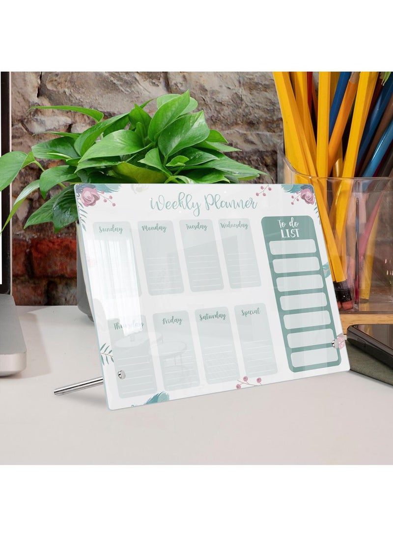 Acrylic Week Plan Desktop Memo Message Board Erasable Office Memo Writing Board - Image 3