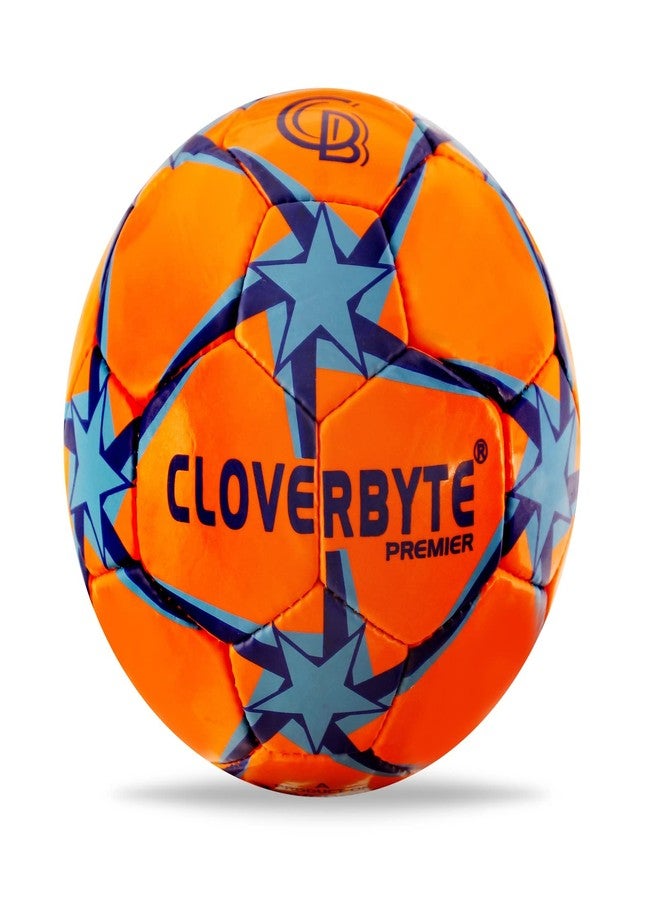 CLOVERBYTE Orange Combo Football with Pump and 2 Pins for Kids and Youth Football - Size: 5 - Image 4