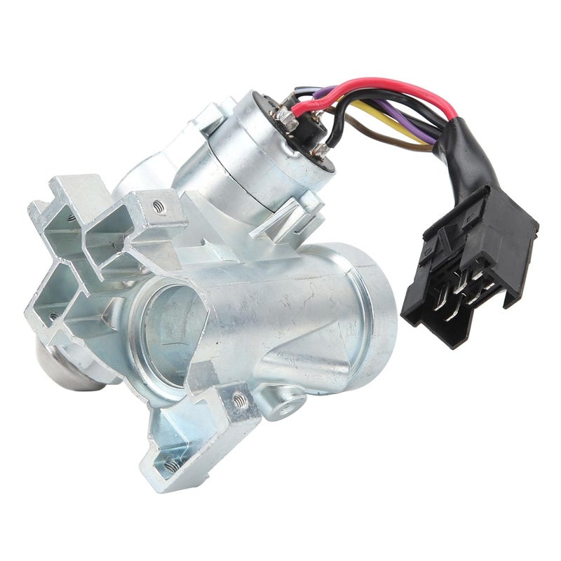 Ignition Lock Cylinder Housing, Ignition Switch with Key ABS Metal 1053774 Steering Ignition Lock Housing with 2 Keys for MK3 MK4 MK5 - Image 3