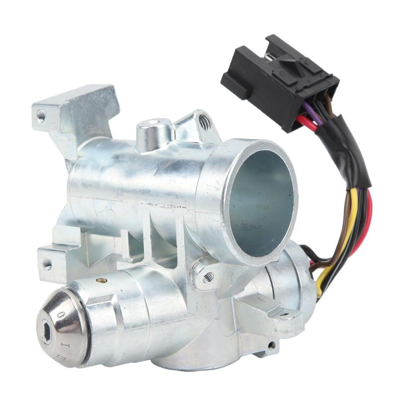 Ignition Lock Cylinder Housing, Ignition Switch with Key ABS Metal 1053774 Steering Ignition Lock Housing with 2 Keys for MK3 MK4 MK5 - Image 5