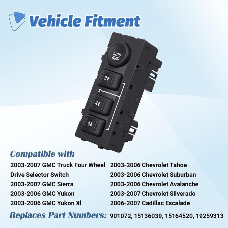 Obaee 4WD Transfer Case Switch for Chevy & GMC Vehicles - Image 2