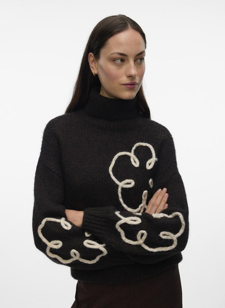 VERO MODA Vmfatima Long Sleeve Rollneck Pullover Sweaters - Image 3