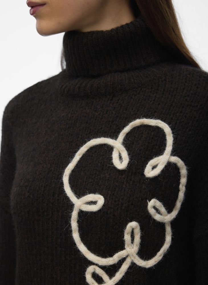 VERO MODA Vmfatima Long Sleeve Rollneck Pullover Sweaters - Image 4