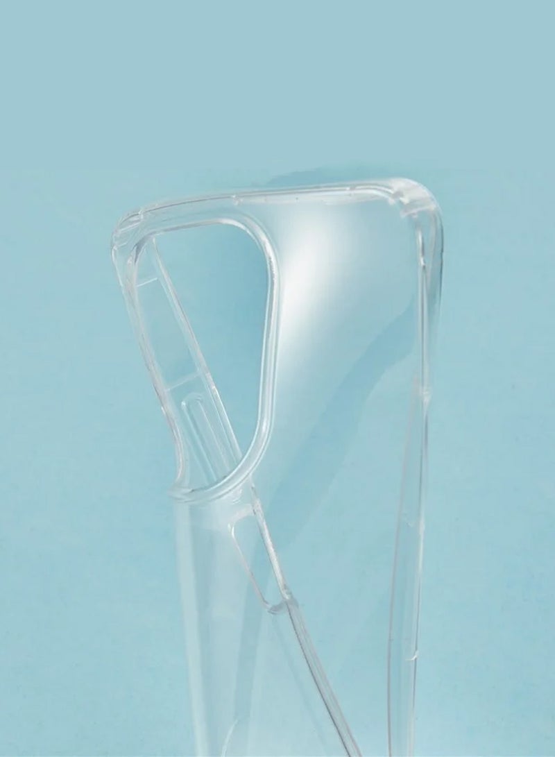 تشابي لاين  حافظة إير باج لسلسلة شاومي ريدمي نوت 14 4G 2025، شفافة متميزة مضادة للصدمات ومقاومة للاصفرار مع غطاء حافظة مجاني من الحديد - شفاف - Image 5