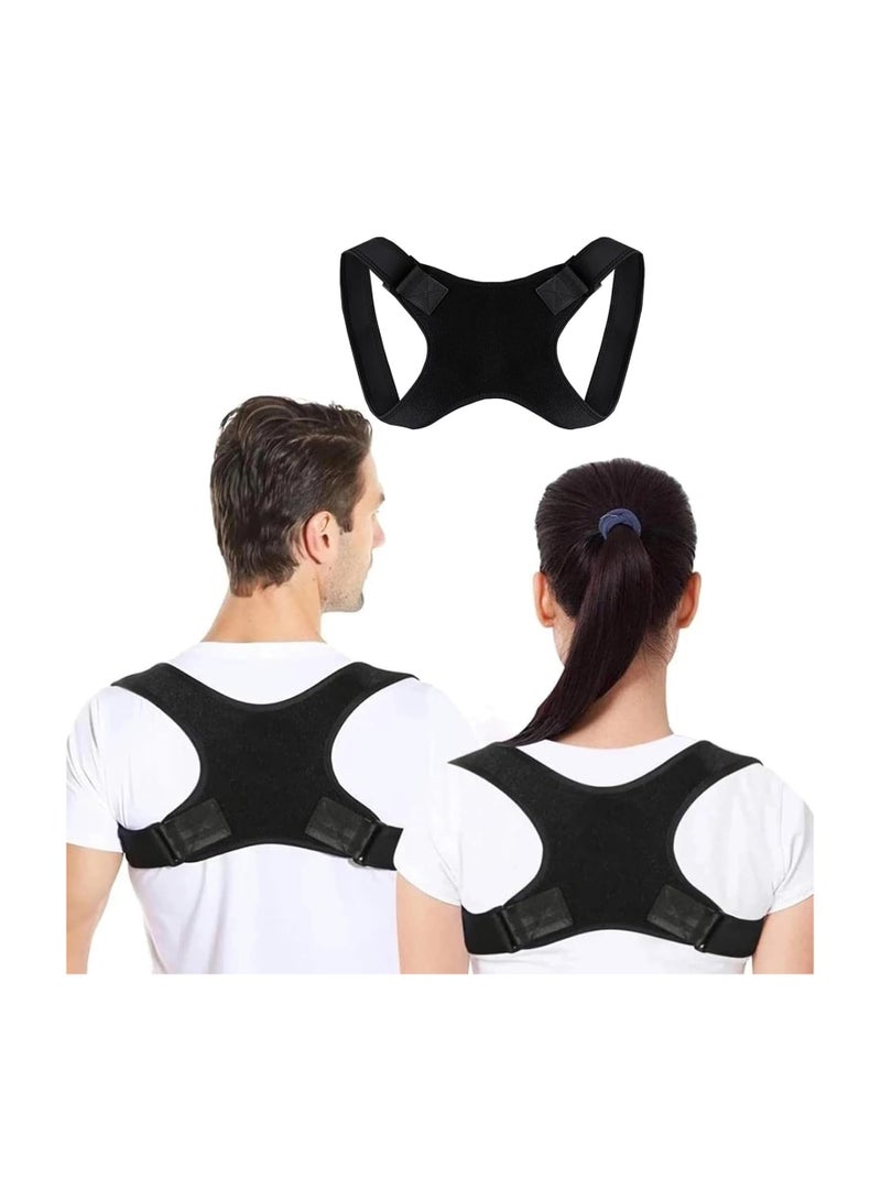 Generic Posture Corrector for Women, Back Brace for Men, Adjustable Posture Corrector, Shoulder Brace, Back Posture Corrector Women, Back Pain Relief, Posture Brace, Back Straightener, Upper Back Support  - Image 1