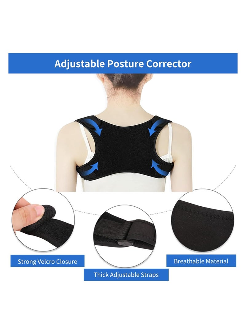 Generic Posture Corrector for Women, Back Brace for Men, Adjustable Posture Corrector, Shoulder Brace, Back Posture Corrector Women, Back Pain Relief, Posture Brace, Back Straightener, Upper Back Support  - Image 2