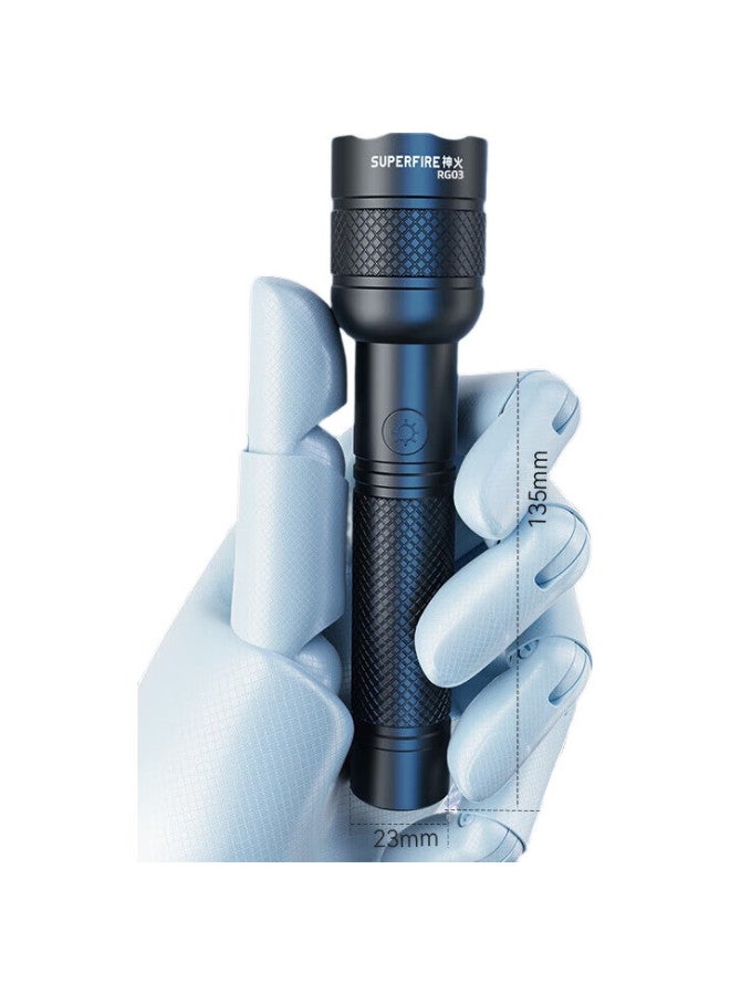 SupFire Flashlight, High Brightness, Long Battery Life, Outdoor Survival, Zoomable, Long-Range, Military-Grade, Compact, Home-Use, Sky-Piercing, 200000 Lumens - Image 1