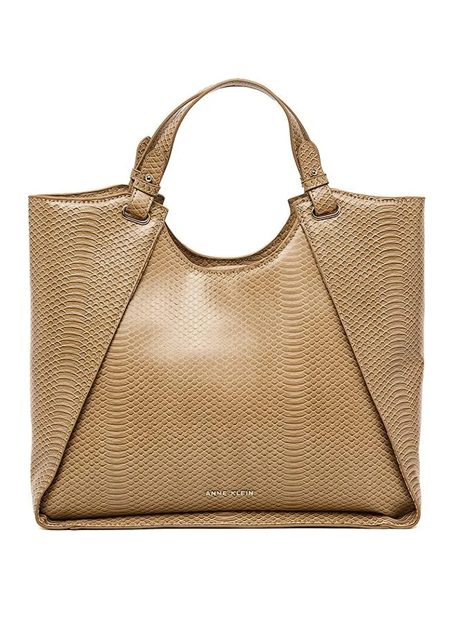 Croc Textured Satchel Bag