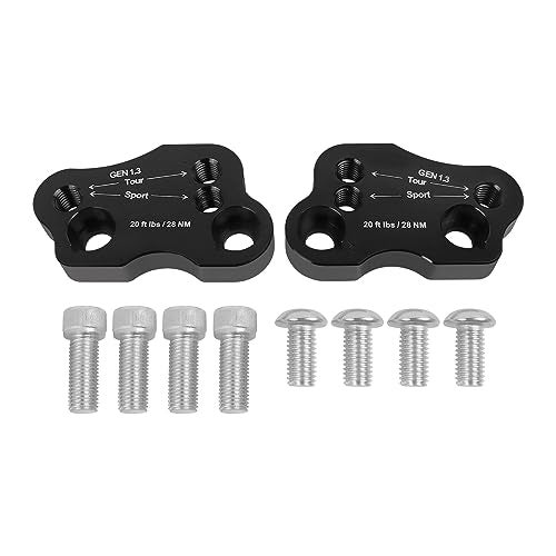 HAONEL Handlebar Risers CNC Aluminum Replacement for Honda Goldwing 1800 GL1800 2018-2023 Black Handlebar Extension Adapters Clamp - Image 2
