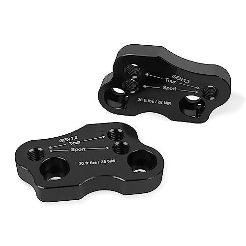 HAONEL Handlebar Risers CNC Aluminum Replacement for Honda Goldwing 1800 GL1800 2018-2023 Black Handlebar Extension Adapters Clamp - Image 1