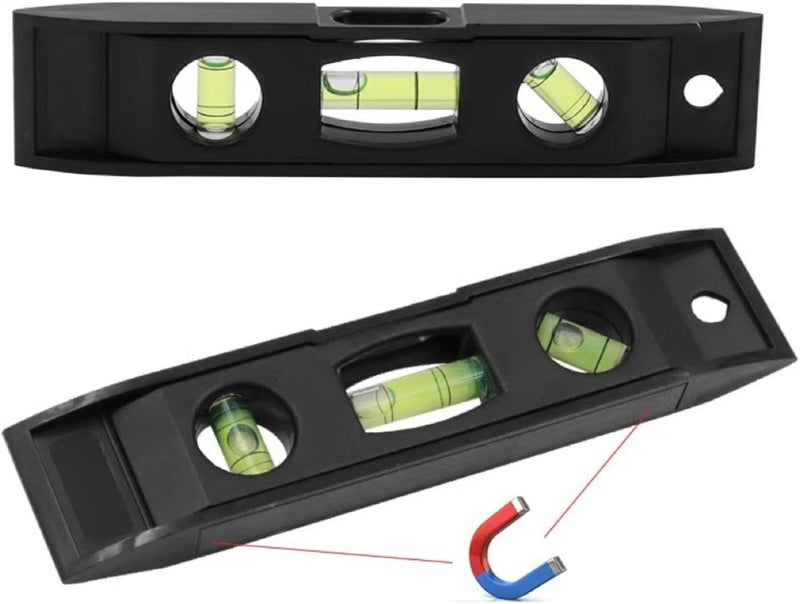 Winnsty 2 Pcs Magnetic Torpedo Level, Spirit Level 3 Bubble Torpedo Magnetic Level Bubble Measuring Tool (6 inch) - Image 2