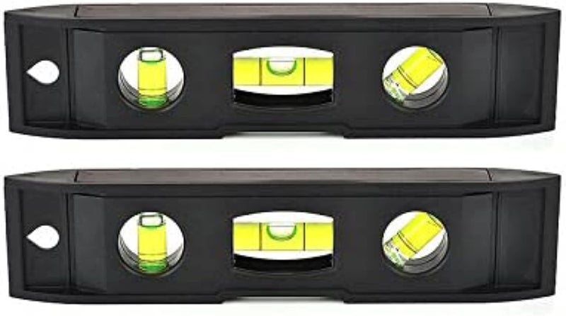Winnsty 2 Pcs Magnetic Torpedo Level, Spirit Level 3 Bubble Torpedo Magnetic Level Bubble Measuring Tool (6 inch) - Image 1