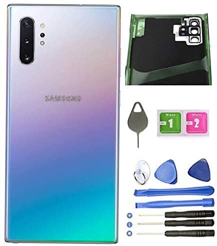 ZVB Galaxy Note 10 Plus Back Cover Glass Housing Door Replacement with Camera Lens Parts for Samsung Galaxy Note10+ Note10 Plus 5G +Tools (Aura Glow) - Image 1
