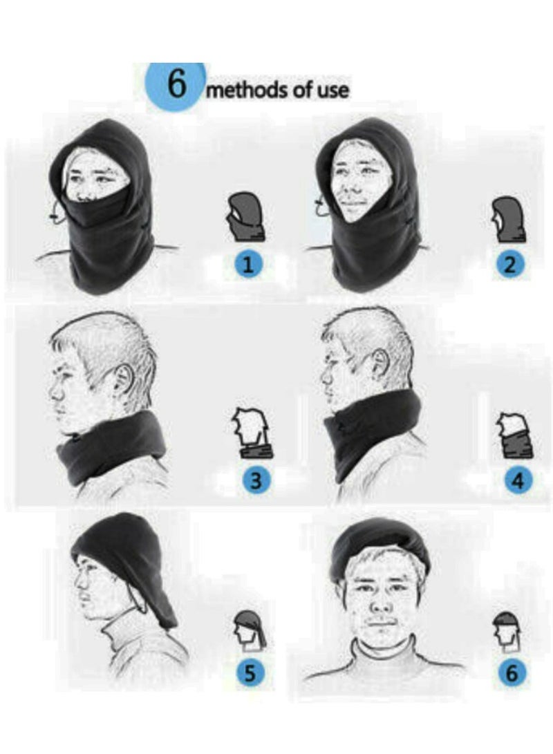 مجموعة من 2 أقنعة شتوية لكامل الوجه للرأس والرقبة للدراجة  - Image 2