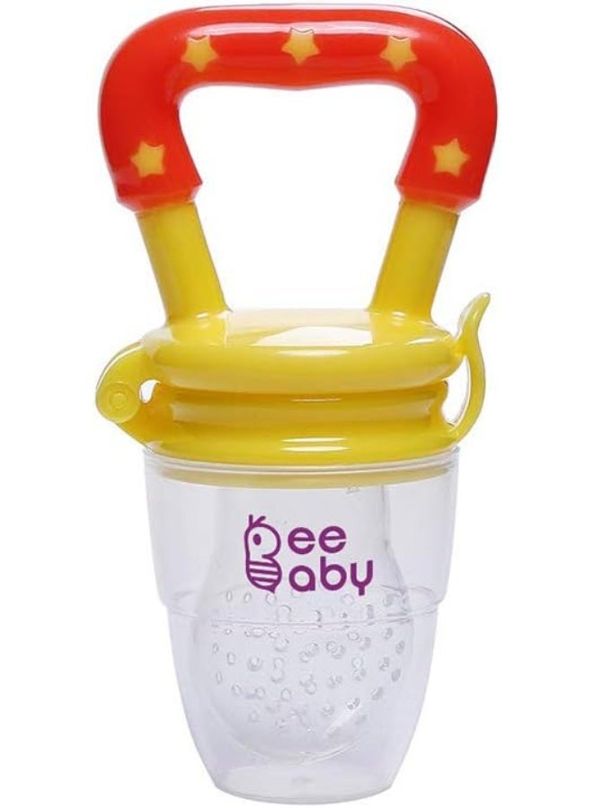 Beebaby Silicone Food and Fruit Nibbler with Extra Silicone Mesh (Yellow) - Image 1