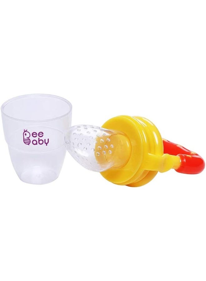 Beebaby Silicone Food and Fruit Nibbler with Extra Silicone Mesh (Yellow) - Image 3