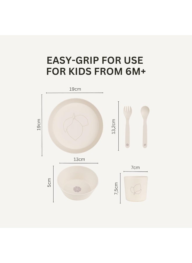 Citron Unbreakable Tableware Set, 100% Organic, Reusable, Biodegradable, Environment Friendly, And UnbreakableLemon - Image 3