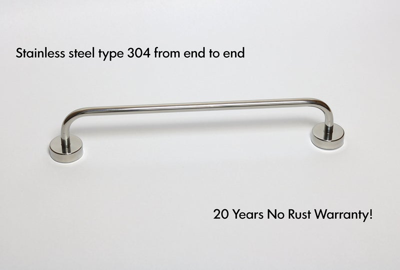 Kapitan 40 cm Towel Rail Self-Adhesive 18/10 Stainless Steel Towel Rail Polished Wall Mounted Made in the EU - Image 2