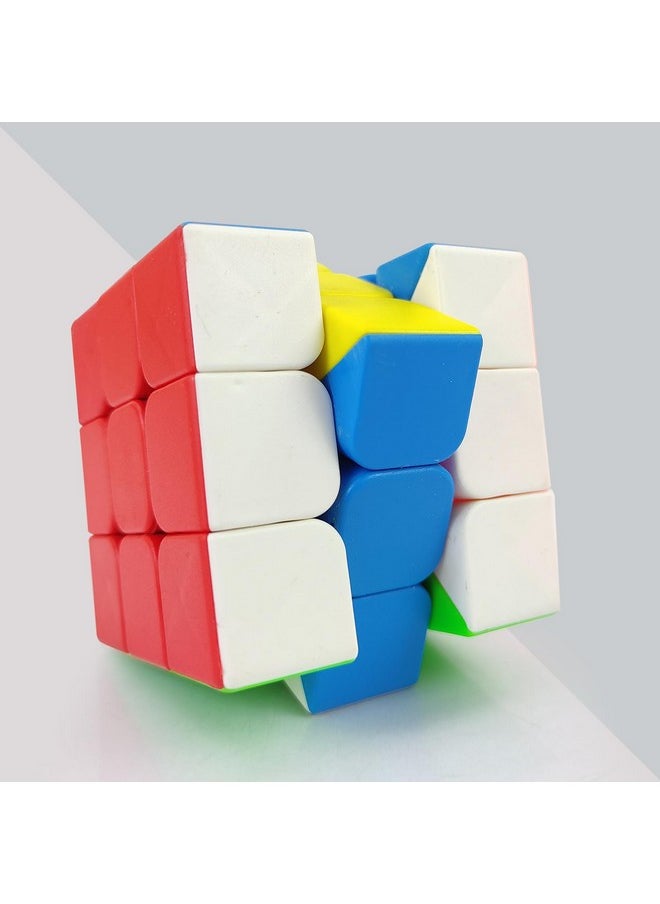 أن أتش آر لعبة مكعبات الألغاز السحرية NHR Cubes 3x3 Speed Stickless للأطفال (3+ سنوات، متعددة الألوان)  - Image 2