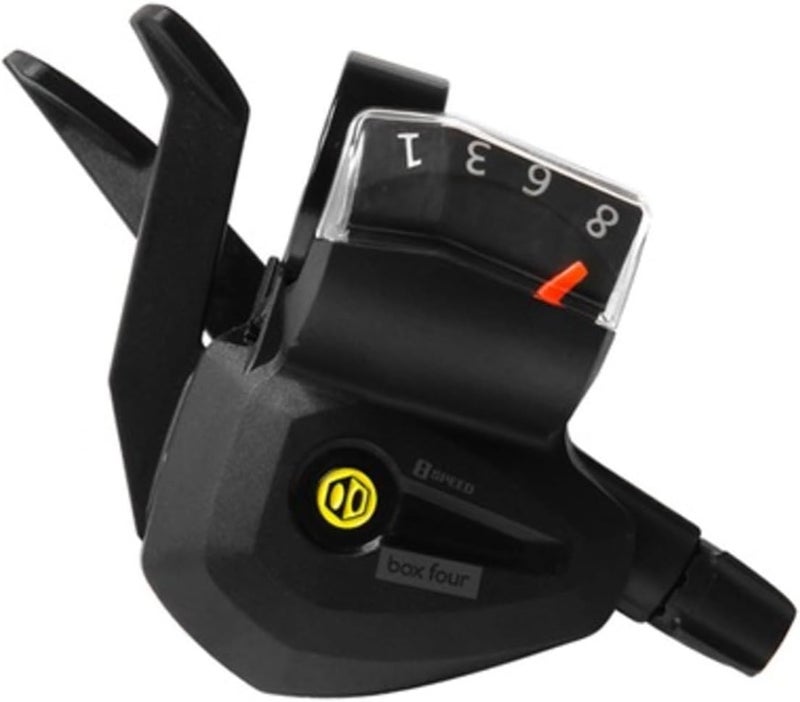 Box Four 8 Speed E-Bike Shifter 1 Gear Per Click, Non E-Bike Shifter 2 Piece Pull Lever up to 3 Gears Per Click Bicycle Shift Lever Cable for Mountain Bike Shifters, MTB, Bicycle Gear Shifter Cycling - Image 1