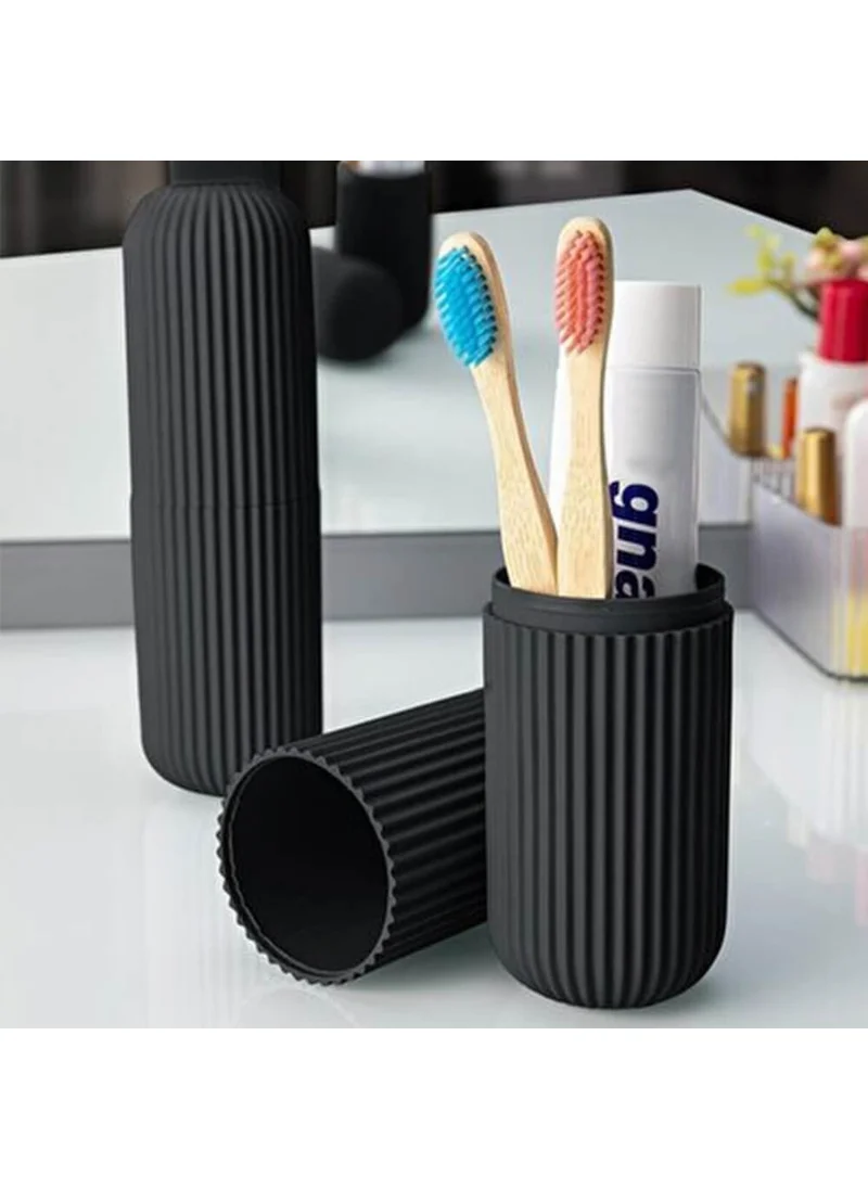 Piev Lova Toothbrush Holder Glasses Box Travel Container Black