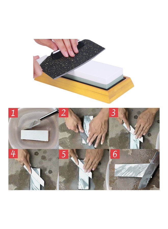 NIBEMINENT 1000/3000 Grit Double-Sided Sharpening Stone Multicolour 24.00 X 6.50 9.50cm - Image 4