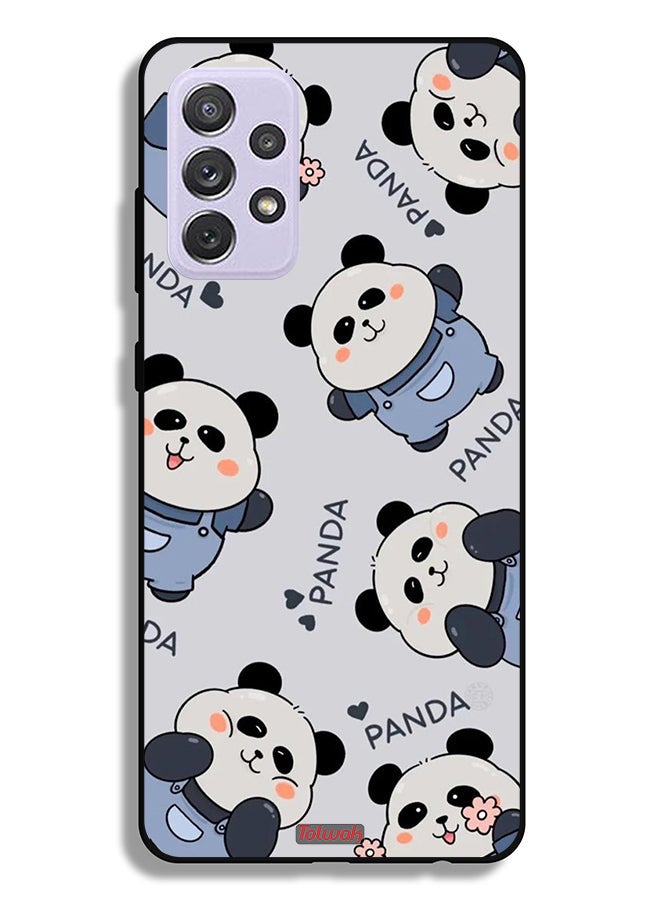 Tolwak Samsung Galaxy A72 5G Protective Case Cover Pattern Of Pandas - Image 1