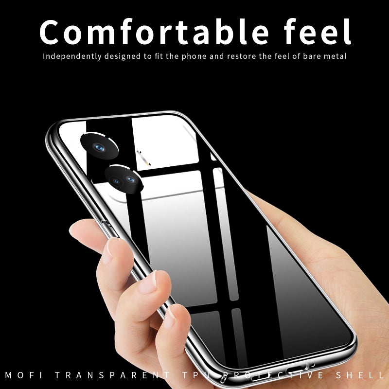 HuHa Case Cover For Realme GT Neo5 SE MOFI Ming Series Ultra-thin TPU Phone Case(Transparent) - Image 5