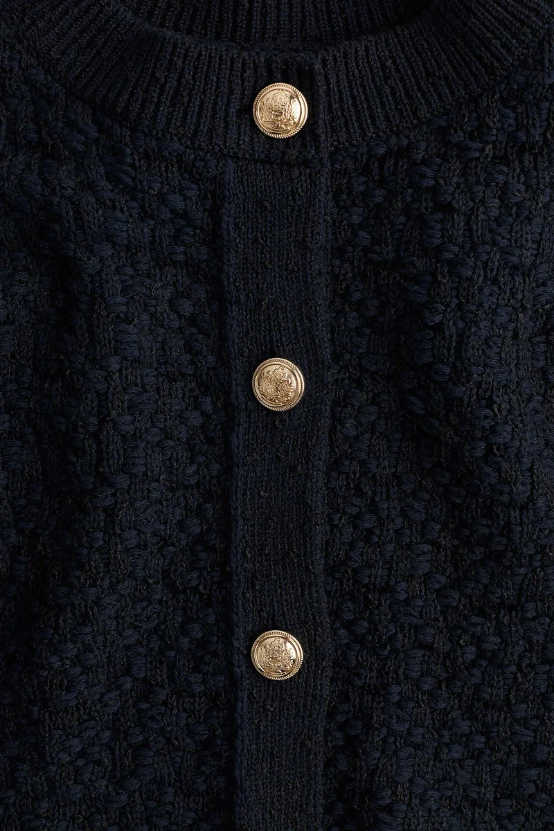 H&M Textured-knit cardigan