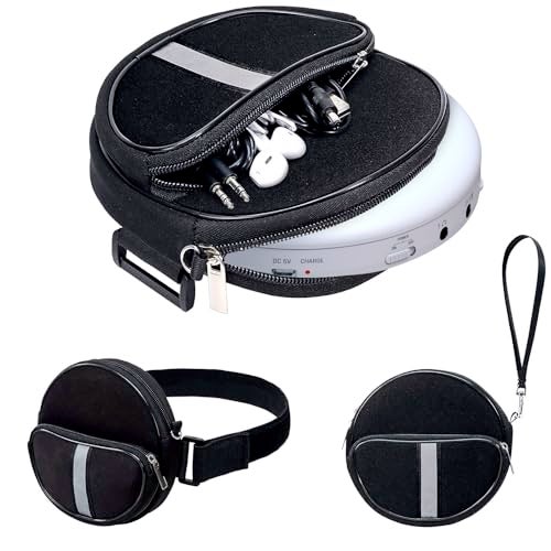 KLIM Portable CD Player Case, Waterproof Portable CD Player Carrying Case, Adjustable Strap, Suitcase with 3 Compartments - Image 1