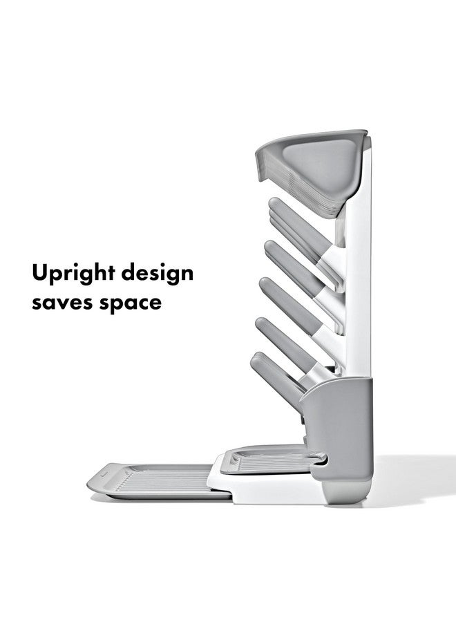 OXO Tot Expandable Drying Rack - Space-Saving Drying Rack | Newborn and Baby Essentials | Breastfeeding Essentials | Dry Baby Bottles | Save Space in Kitchen - Image 2