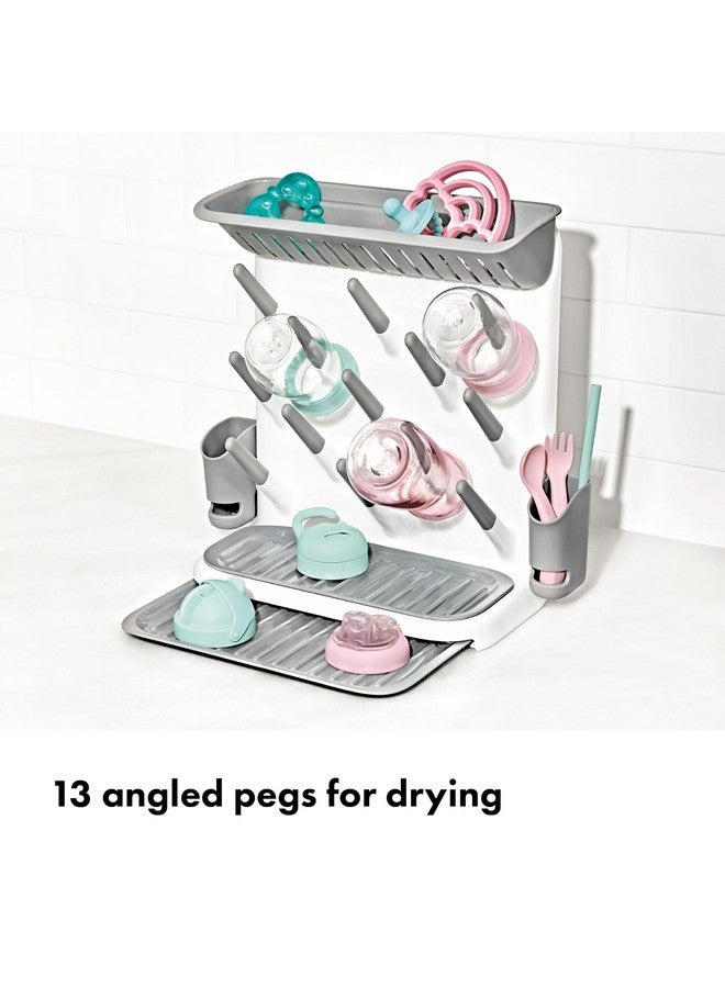 OXO Tot Expandable Drying Rack - Space-Saving Drying Rack | Newborn and Baby Essentials | Breastfeeding Essentials | Dry Baby Bottles | Save Space in Kitchen - Image 4