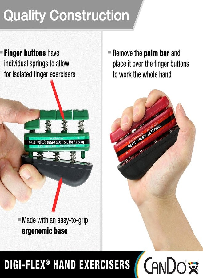CanDo Digi-Flex Hand and Finger Exerciser Tan XX-Light Resistance - For Dexterity, Strength, and Flexibility for Fingers, Hands, and Forearms. - Image 4