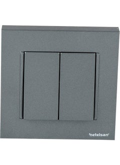 Netelsan Byobu Smoked Double Switch Commutator with Frame  - Image 1