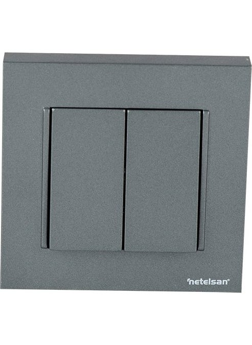 Netelsan - Byobu Smoked Double Switch Commutator with Frame - Image 1