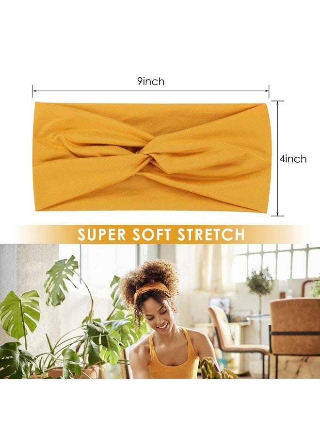Tyfthui 12 Pack Headbands For Women Elastic Wide Headbands Non Slip Workout Yoga Sport Headbands For Women’S Hair (Color A) - Image 3