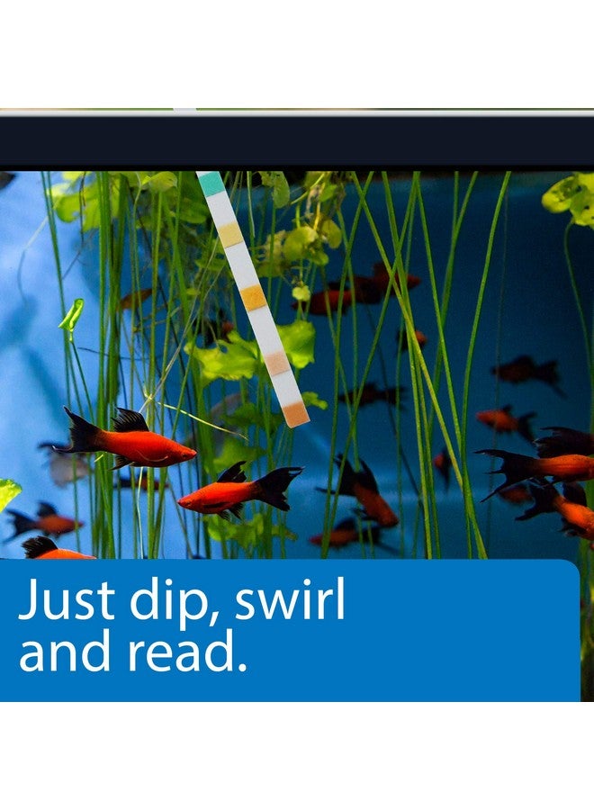 API 5-IN-1 TEST STRIPS Freshwater and Saltwater Aquarium Test Strips 100-Count Box - Image 1