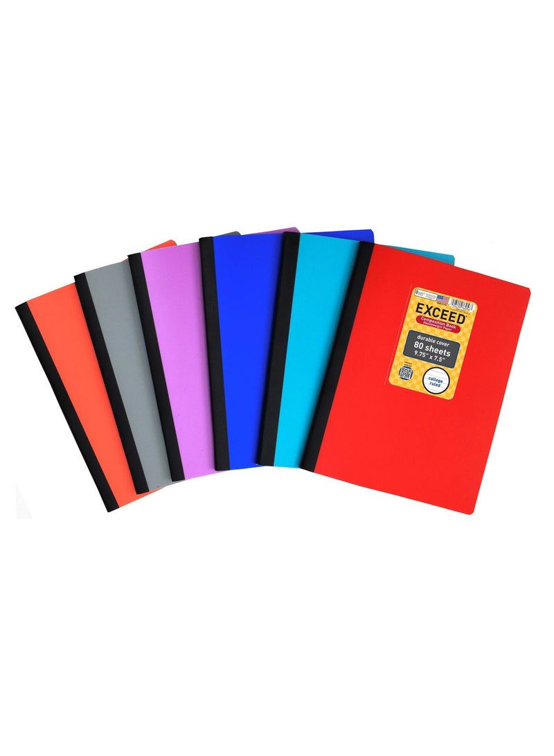 Exceed 6-Piece Composition Notebook Multicolour - Image 1