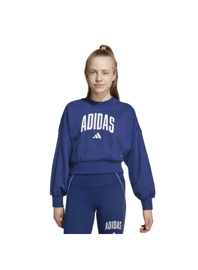 adidas Adidas Jg Clgt Ft Swt W Blue Not Sports Specific Sweatshirts For Women
