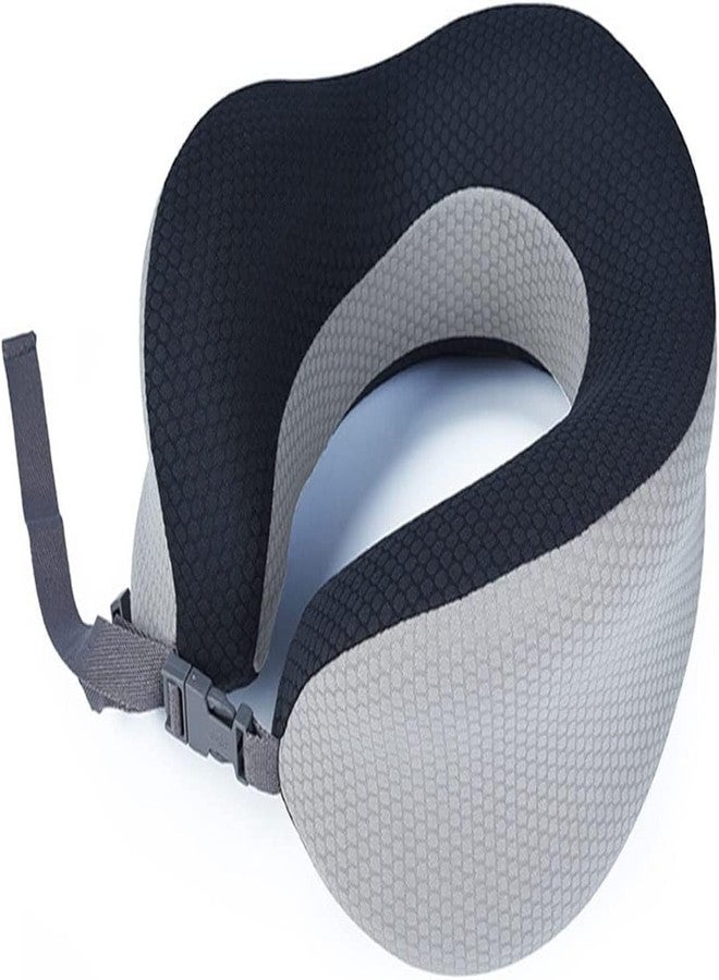 Aeoss Travel Pillow Memory Foam, Head Neck Support Airplane Pillow, U Shaped Neck Pillow with Detachable Cotton Shell & Zipper - Image 1