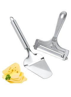 Oasisgalore Stainless Steel Wire Cheese Slicer - Butter and Cheese Cutter with Shovel  - Image 1