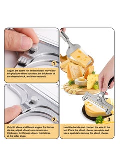 Oasisgalore Stainless Steel Wire Cheese Slicer - Butter and Cheese Cutter with Shovel  - Image 5